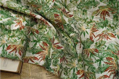Green Forest Jacquard Fabric: Rayon Polyester Blend, 59" Wide