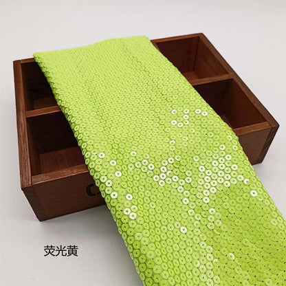 Iridescent Sequin Fabric: 3D Embroidery, 50" Wide, Gown & Costume DIY