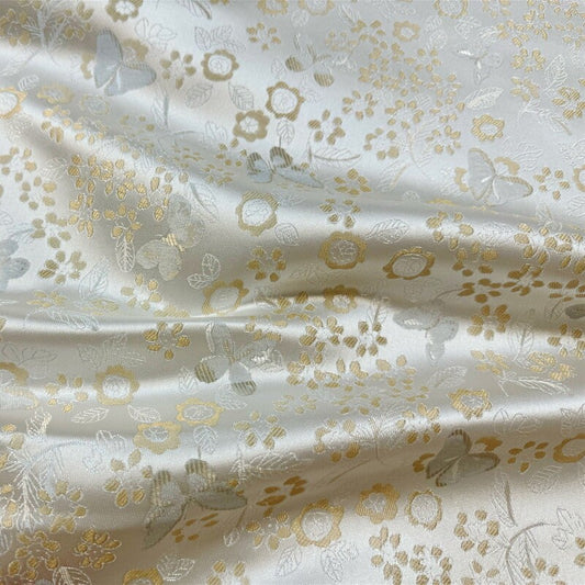 Tissu brocart jacquard à motif floral : mélange de rayonne de 150 cm de large pour la couture et le rembourrage
