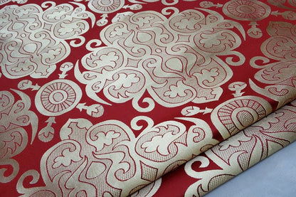 Chinese Brocade Fabric: Mongolian Gown Tibetan Robe Decoration