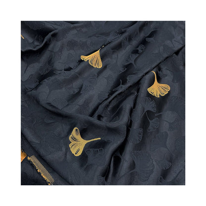 Tissu jacquard en rayonne Ginkgo Biloba : ameublement double face, costumes et couture - 59 cm