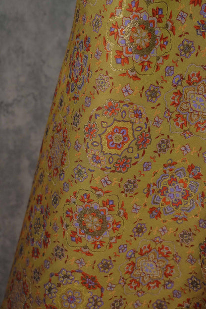 Tissu jacquard à fils d'or : tissu Dunhuang tissé et gaufré, 150 cm de large