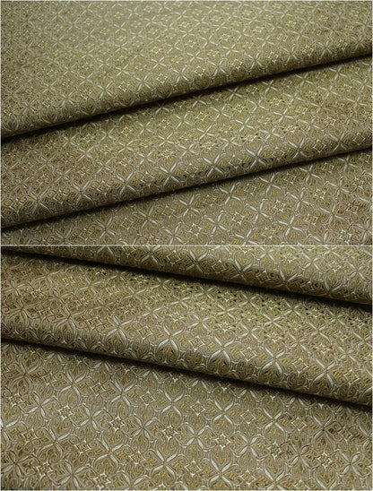 Floral Brocade Fabric: Chinese Style Silk Rayon Blend (29.5" Wide)