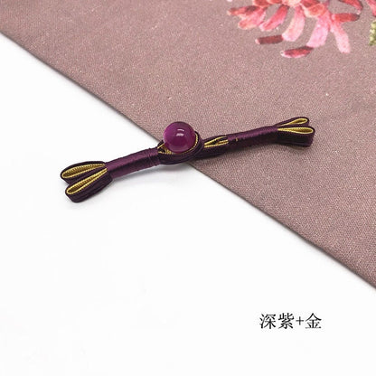 Handmade Satin Cheongsam Buttons: Retro Ethnic Style Closure Knots