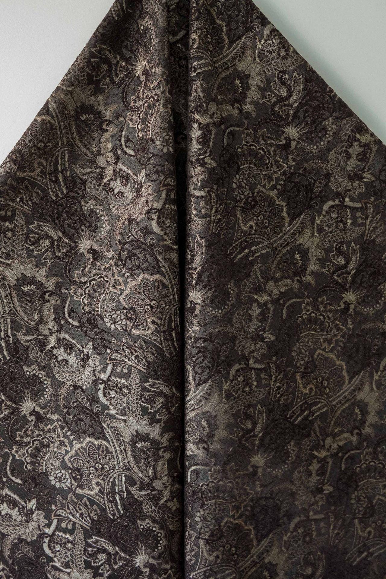 Tissu jacquard chenille Phoenix - Revêtement style palais - Large