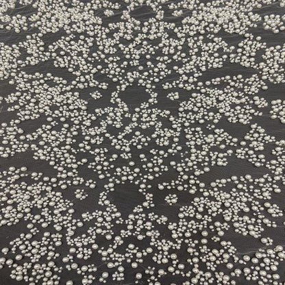 Beaded French Lace Fabric: Bridal Wedding Dress Material, 50" Wide
