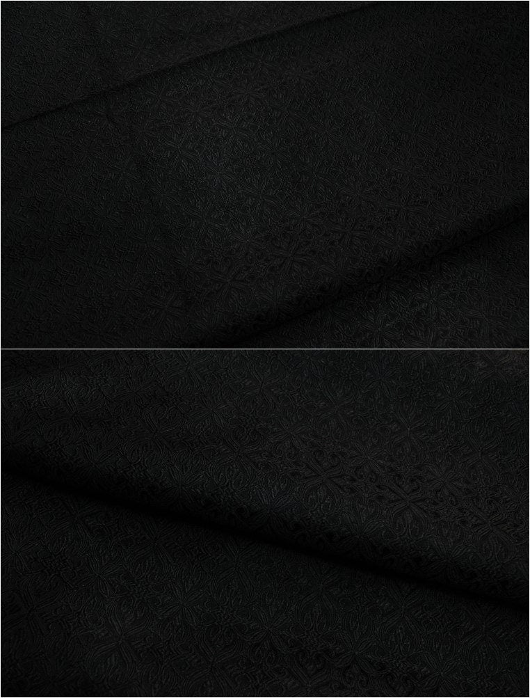 Floral Brocade Fabric: Chinese Style Silk Rayon Blend (29.5" Wide)