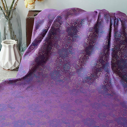 Banana Leaf & Lotus Pattern Jacquard Vest Fabric ��� New Chinese Style Song Broca"Wide