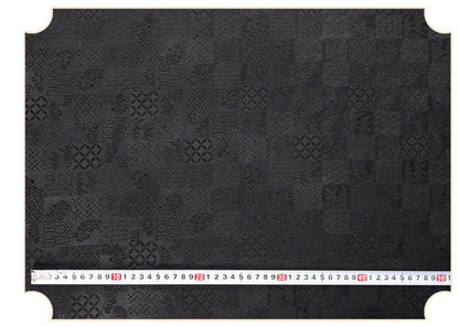 Nishijin Ori Jacquard Silk Brocade Fabric: Japanese Plaid, 59" Wide