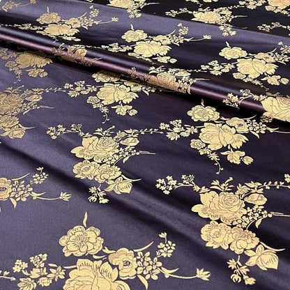 Nishijin Japanese Floral Brocade Fabric: High-Precision Rayon Sewing