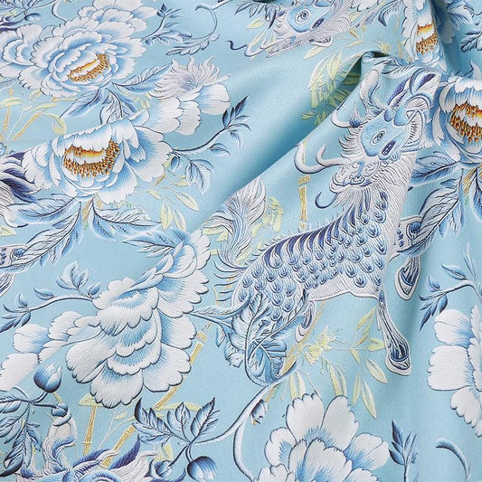 Tissu d'ameublement en imitation daim à motif floral : revêtement en polyester de 150 cm de large