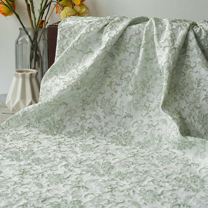 Floral Embossed Jacquard Fabric, 3D Textured Upholstery, 59" Wide