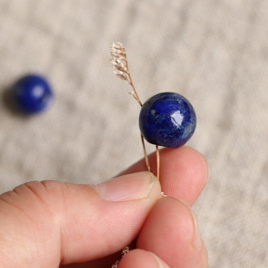Boutons en pierres précieuses naturelles de 10 mm : lapis-lazuli, agate, attaches de couture