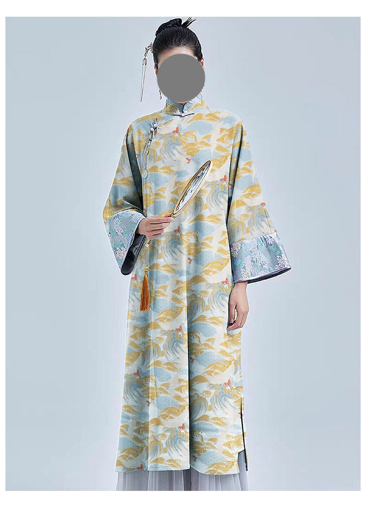 Tissu satin jacquard Crane : 150 cm de large, brocart rétro, couture et ameublement