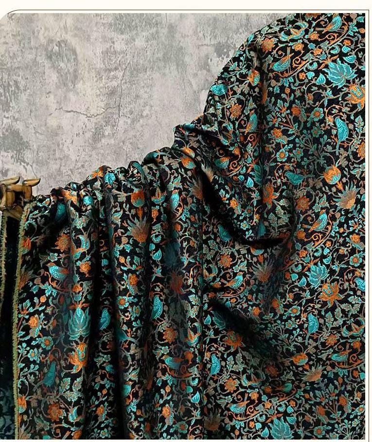 Luxury Velvet Chenille Jacquard Fabric ��� Autumn Winter Woven Upholstery Materi" Wide