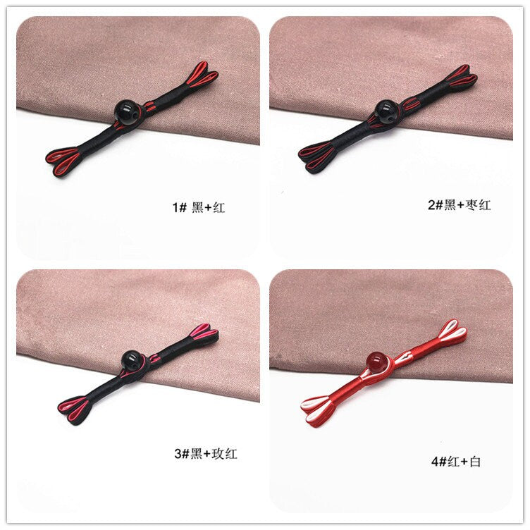 Handmade Satin Cheongsam Buttons: Retro Ethnic Style Frog Closure