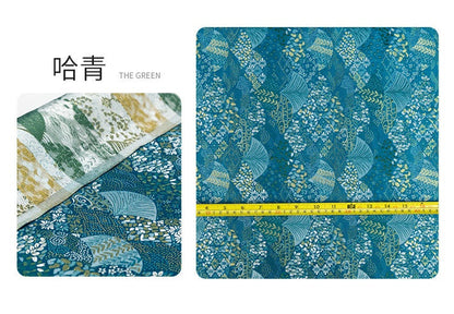 Tissu des éventails japonais Nishijin : Brocart jacquard de soie et rayonne