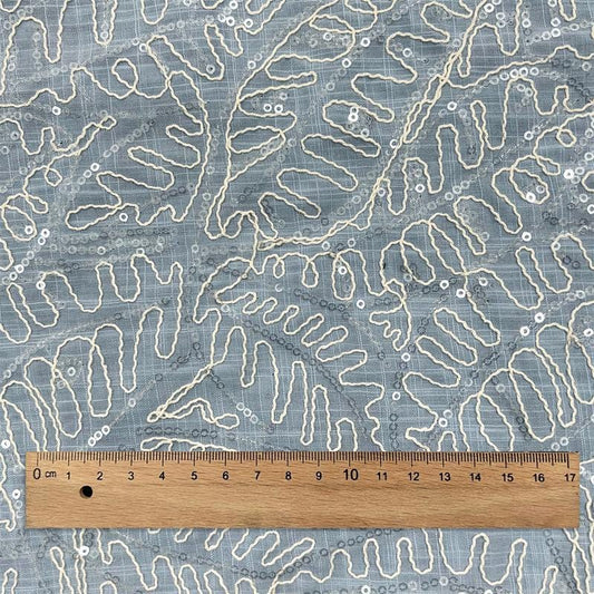 Tissu dentelle florale 3D : broderie pour mariage, bal de promo, qipao, confection de poupées