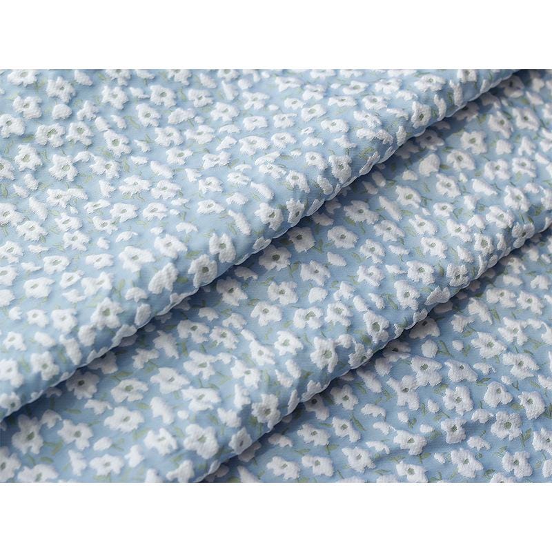 Tissu jacquard floral en relief : texture rigide 3D, largeur 135 cm (53 po) – Mélange de rayonne