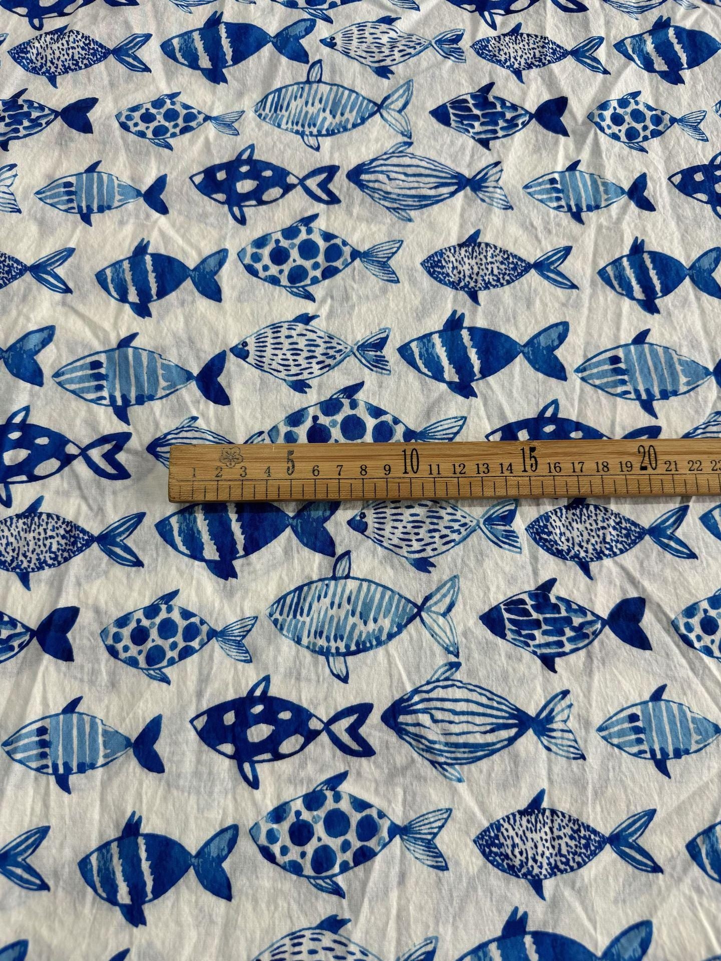 Tissu en coton imprimé au bloc : style indien estampé à la main - Couture et loisirs créatifs