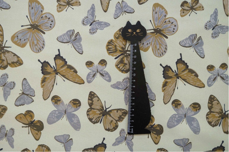 Butterfly Jacquard Fabric: Polyester Upholstery, Costume, Decor - 64" W
