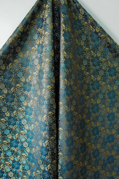 Banana Leaf & Lotus Pattern Jacquard Vest Fabric ��� New Chinese Style Song Broca"Wide