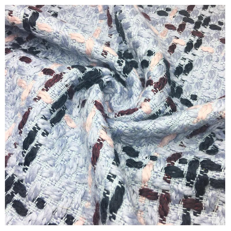 Coarse Woven Tweed Fabric: Sequin Sparkle Fashion Material, 59" Wide