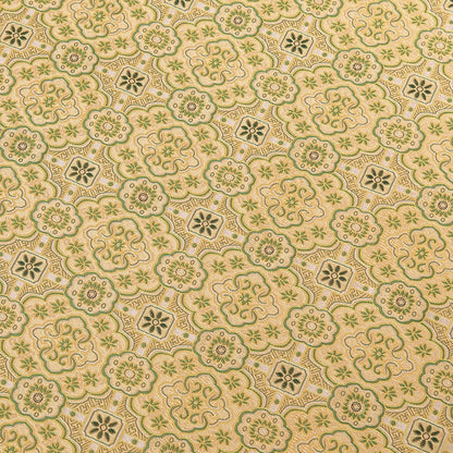 Floral Silk Brocade Fabric: 59"W Blue Chinese Costume Upholstery