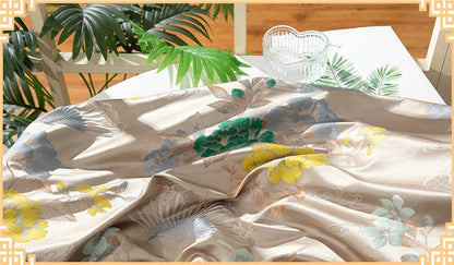 Peony Flower Silk Brocade Fabric: 55"W Upholstery & Costume