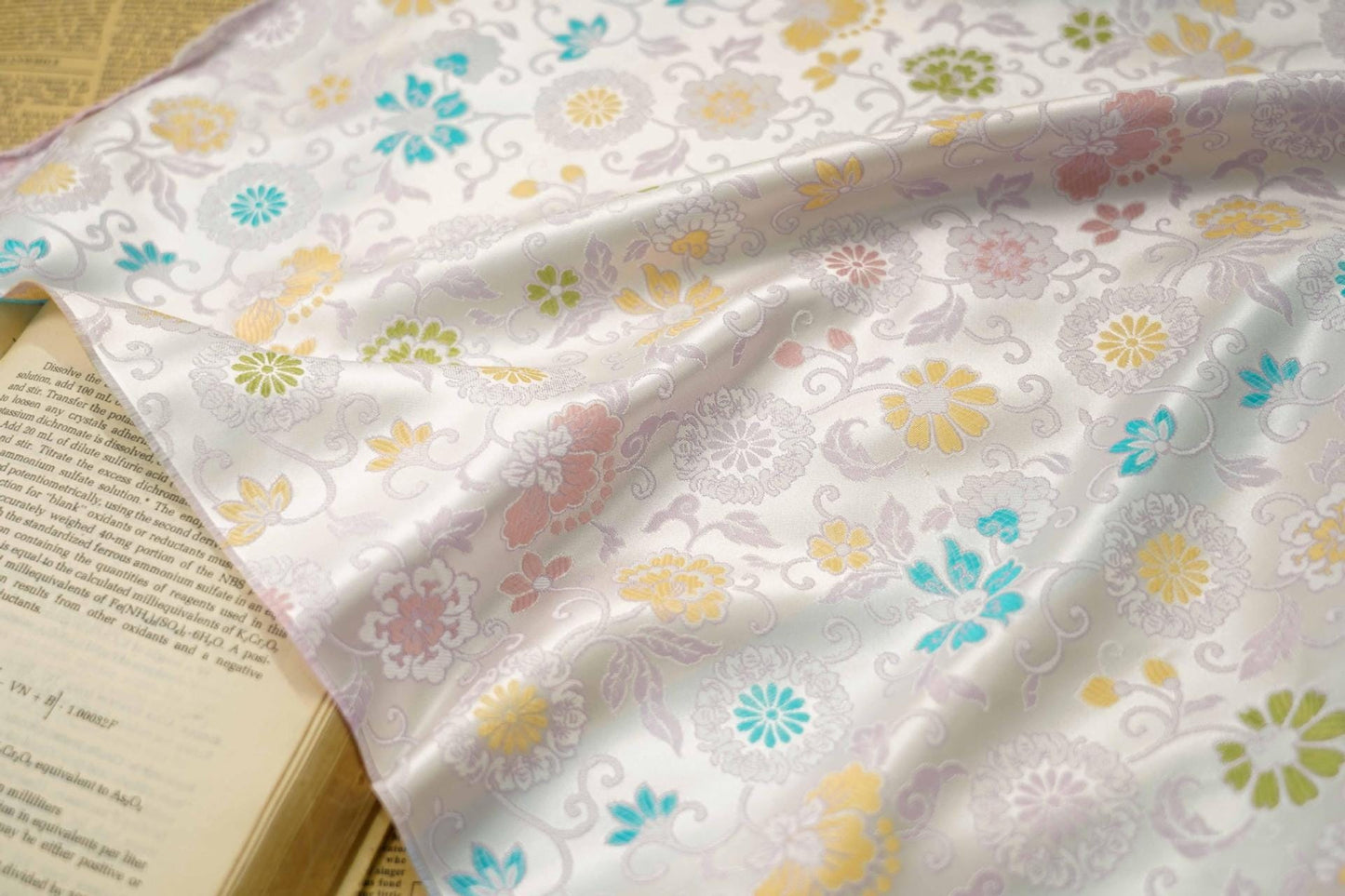 Floral Brocade Fabric: 63"W Daisy Design, Costume & Decor