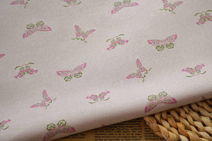 Butterfly Brocade Fabric: 55" Wide Silk Blend Upholstery - By The Meter