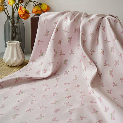 Butterfly Brocade Fabric: 55" Wide Silk Blend Upholstery - By The Meter