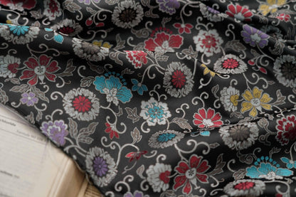 Floral Brocade Fabric: 63"W Daisy Design, Costume & Decor