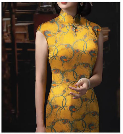 Tibetan Damask Jacquard Fabric: 55"W Rayon Blend, Costume & Decor