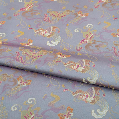 Butterfly Chinese Silk Brocade Fabric: 59" Wide Rayon Blend
