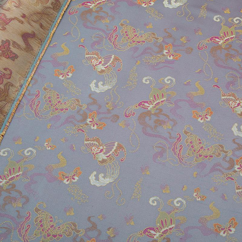 Butterfly Chinese Silk Brocade Fabric: 59" Wide Rayon Blend