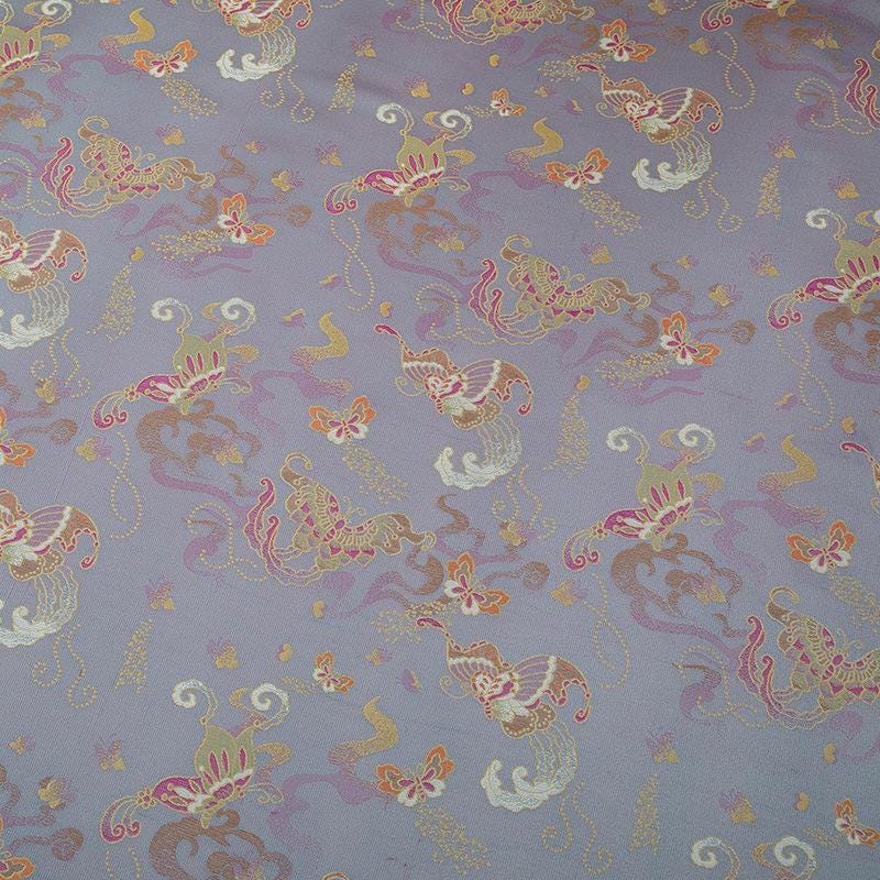 Butterfly Chinese Silk Brocade Fabric: 59" Wide Rayon Blend