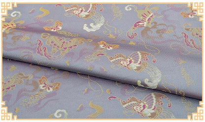 Butterfly Chinese Silk Brocade Fabric: 59" Wide Rayon Blend