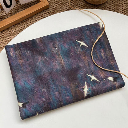 Crane Print Cotton Fabric: 59" Wide, Sewing & Upholstery