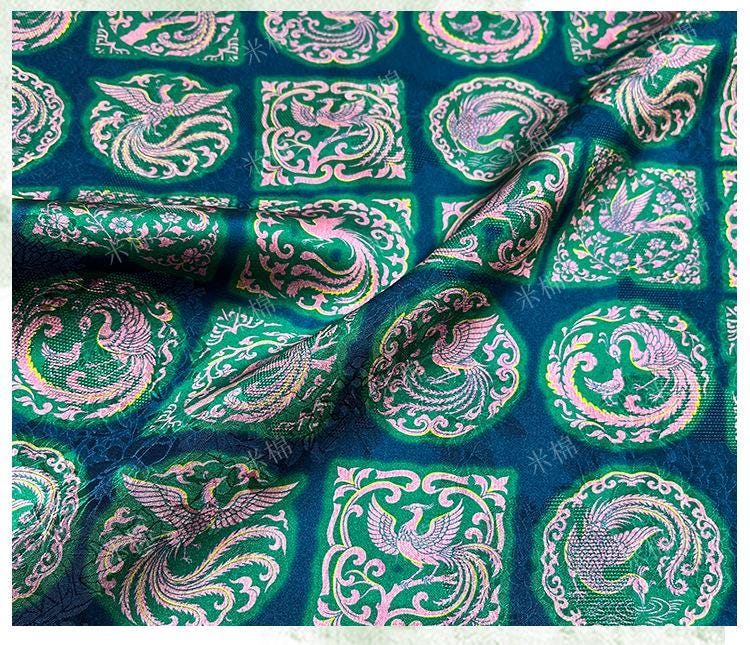 Rayon Jacquard Xiangyun Fabric: Luxury Chinese Dressmaking Material