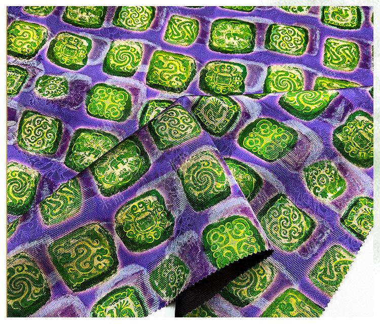 Emerald Jade Xiangyunsha Fabric: Chinese Jacquard Rayon for Dressmaking