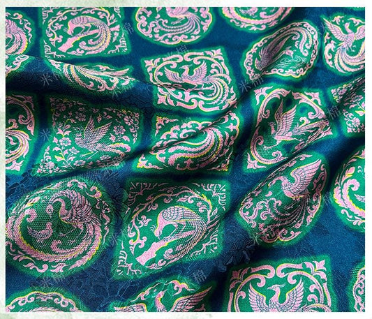 Rayon Jacquard Xiangyun Fabric: Luxury Chinese Dressmaking Material