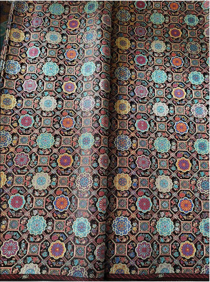 Colorful Brocade Jacquard Fabric – Traditional Chinese Sewing Material, 29" Wide