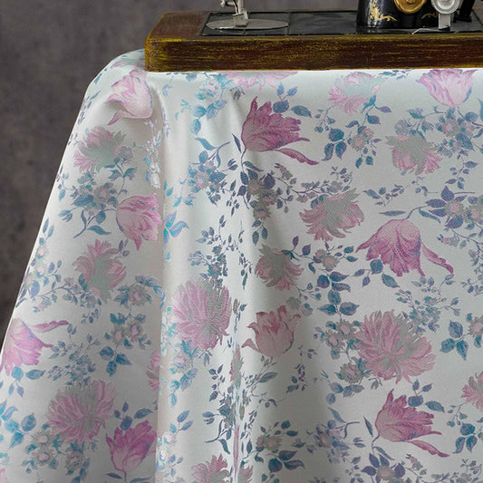 Floral Brocade Fabric, Luxury Woven Textile, Vintage Style Upholstery Craft Material, 55"Wide - Poppylollipop