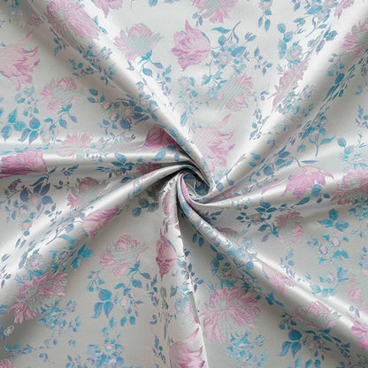 Floral Brocade Fabric, Luxury Woven Textile, Vintage Style Upholstery Craft Material, 55"Wide - Poppylollipop