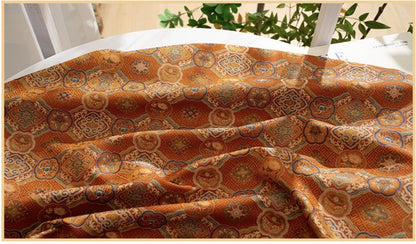 Dragon Brocade Fabric, Baoxiang Floral Pattern Textile, Traditional Jacquard Satin, Tibetan Mongolian Style Fabric, Luxury Upholstery Sewing - Poppylollipop