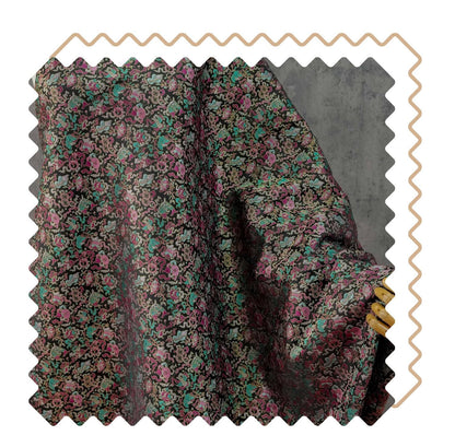 Multi - color Song Brocade Fabric with Golden Thread, Luxury Five - Color Treasure Jacquard for Sewing Design, Premium Textile by the Yard - Poppylollipop