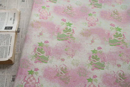 Luxury Song Dynasty Brocade Fabric, Golden Thread Jacquard Textile for Couture, Premium Oriental Silk Woven Material by the Yard - 1 Meter - Poppylollipop