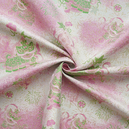 Luxury Song Dynasty Brocade Fabric, Golden Thread Jacquard Textile for Couture, Premium Oriental Silk Woven Material by the Yard - 1 Meter - Poppylollipop