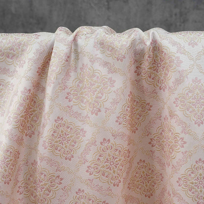 Rhombus Floral Brocade Fabric Rayon Silk Jacquard Damask Fabric Xianghua Pattern Textile for Costume Upholstery Cheongsam Craft Fabric - Poppylollipop